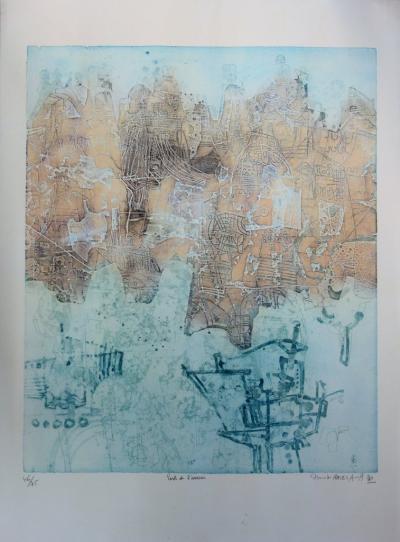 Shoichi Hasegawa - Parti de l’avenir, Gravure à l’aquatinte, signée, numérotée 2
