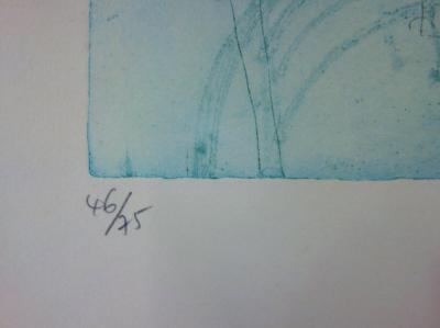 Shoichi Hasegawa - Parti de l’avenir, Gravure à l’aquatinte, signée, numérotée 2