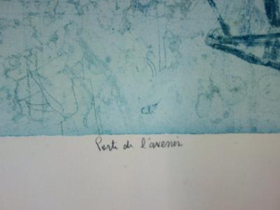 Shoichi Hasegawa - Parti de l’avenir, Gravure à l’aquatinte, signée, numérotée 2