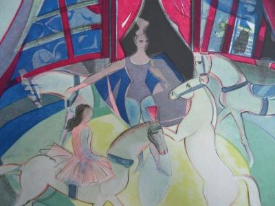 Camille HILAIRE - El circo, litografía firmada 2