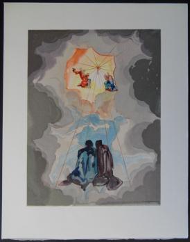 Salvador DALI - Extase de Dante, 1961, Bois gravé original 2