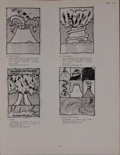 Pierre ALECHINSKY - Volcan dépeint, 1971 - Lithographie signée 2