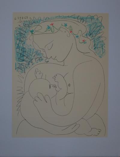 Pablo PICASSO - Maternité, Lithographie signée 2