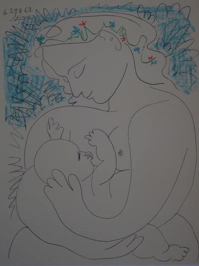 Pablo PICASSO - Maternité, Lithographie signée 2