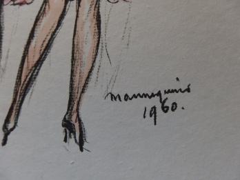 Kees VAN DONGEN - Les mannequins, 1962, Lithographie originale 2