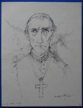 Michel CIRY - Le Pape Jean XXIII, 1963 - Héliogravure signée 2