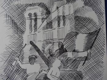 Louis TOFFOLI - Libération de Paris, 1963, Héliogravure signée 2