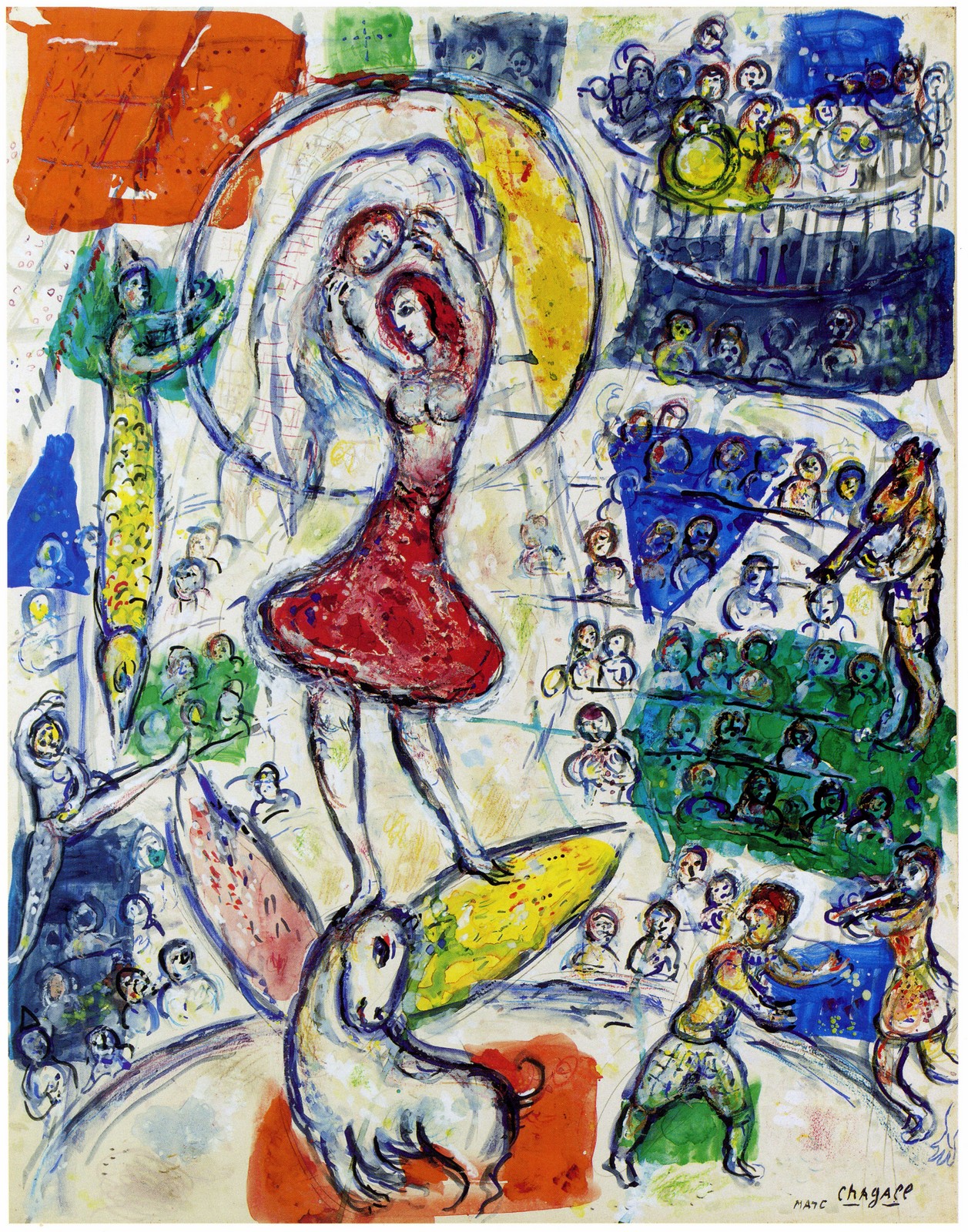 アート・デザイン・音楽 CHAGALL Marc Chagall, Musique (Music) from Songes, 1981, Etching (S)