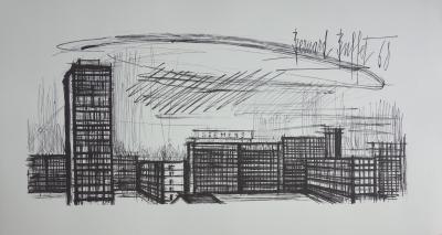 Bernard BUFFET - Buildings - Signed lithograph 2