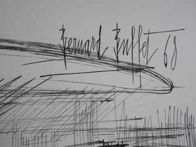 Bernard BUFFET - Buildings - Signed lithograph 2