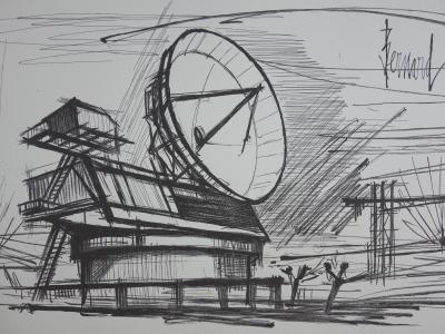 Bernard BUFFET - Le radar, Lithographie signée 2