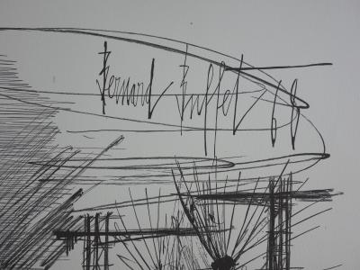 Bernard BUFFET - Le radar, Lithographie signée 2