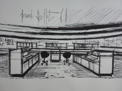 Bernard BUFFET - Le Centre de Contrôle - Lithographie signée 2