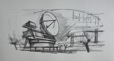 Bernard BUFFET - Le radar, Lithographie signée 2