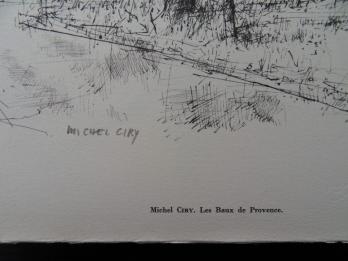 Michel CIRY - Les Baux de Provence, 1961, Héliogravure signée 2