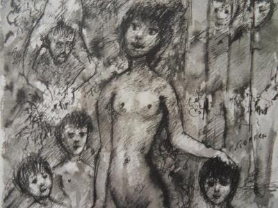 Edouard GOERG - Les Chemins de l’Amour, 1961, Héliogravure signée 2