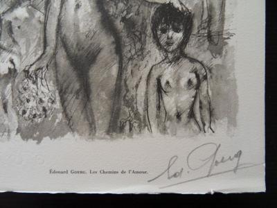 Edouard GOERG - Les Chemins de l’Amour, 1961, Héliogravure signée 2