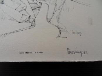Pierre HENRY - La Valée, 1961, Héliogravure signée 2