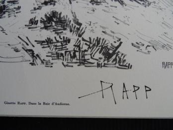 Ginette RAFF - Dans la Baie d’Audierne, 1961, Héliogravure signée 2