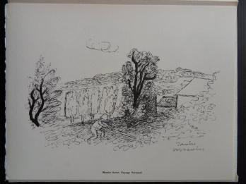 Maurice SAVIN - Paysage Normand, 1961, Héliogravure signée 2