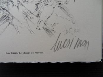 Luc SIMON - Le Chemin des Oliviers, 1961, Héliogravure signée 2