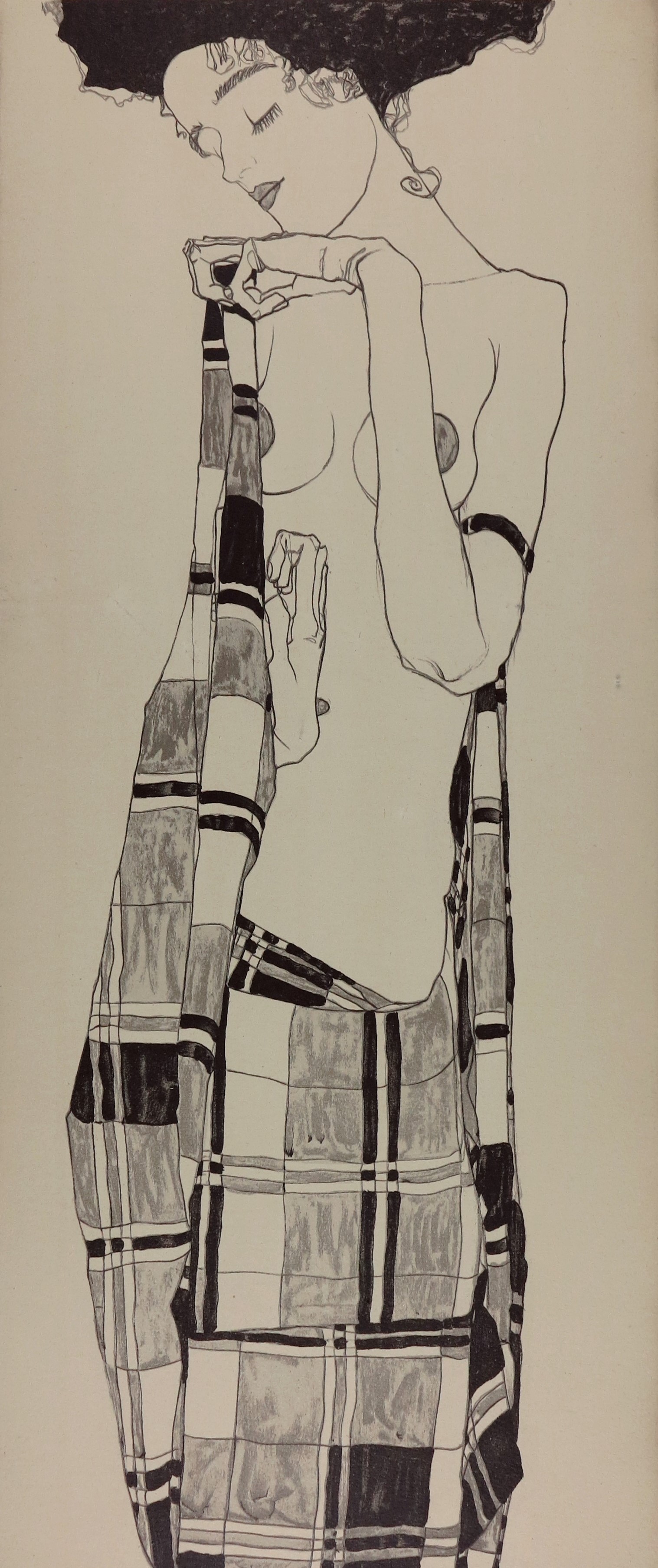 Egon SCHIELE (dopo) - Ritratto di Gerti - Litografia n°40/40 - Arte Moderna  - Plazzart