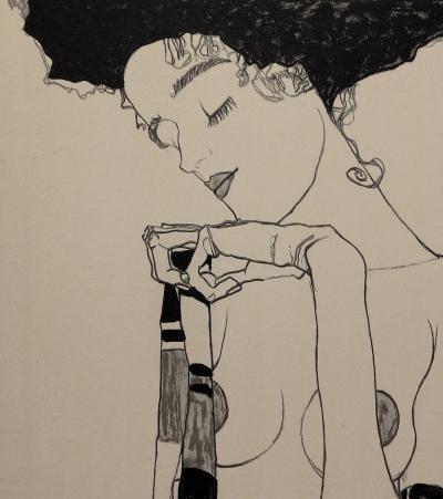 Egon SCHIELE (d’après) - Portrait de Gerti (1909), 2013 - Lithographie 2