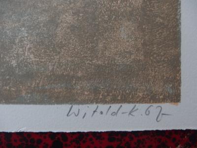 WITOLD-K - Trois personnages - Lithographie originale signée 2