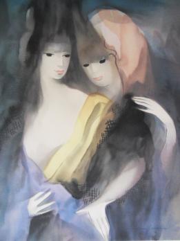 Marie LAURENCIN - Les deux amies - Lithographie originale signée 2