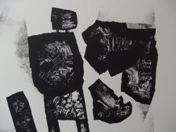 WITOLD-K - Homme debout, Lithographie originale sur pierre 2