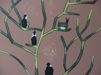 WITOLD-K - Les Poètes, Lithographie originale sur pierre 2
