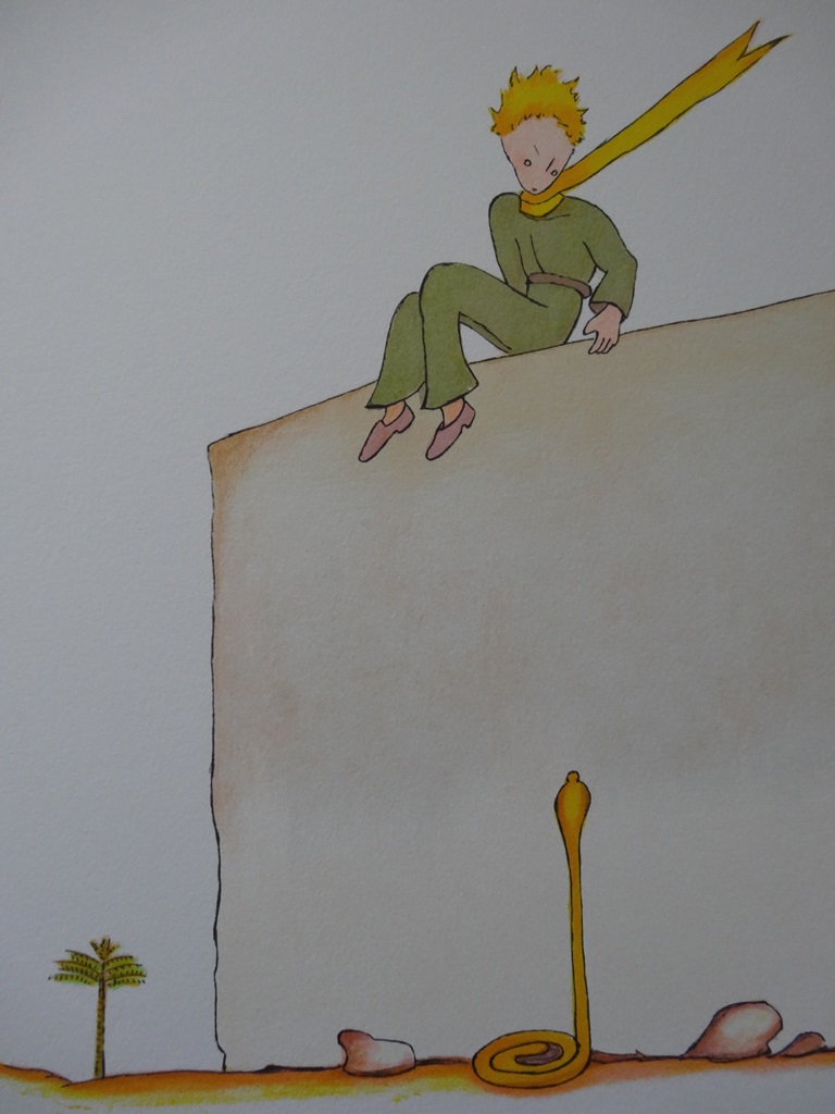 Saint-Exupéry - The Little Prince And The Snake at the Wall