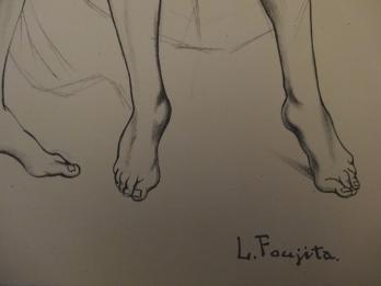 Tsuguharu FOUJITA - Les trois Graces, 1960, Lithographie originale 2