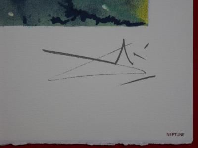 Salvador DALI - Neptune, Lithographie originale signée 2