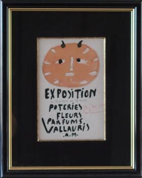 Pablo PICASSO (d’après) - Exposition Vallauris, Affichette signée au crayon 2