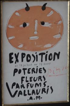 Pablo PICASSO (d’après) - Exposition Vallauris, Affichette signée au crayon 2