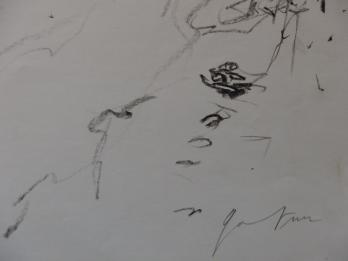 Bernard GANTNER - Ruelle de village, Dessin original au crayon noir 2