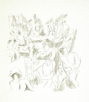 Rudolf GROSSMANN - Aschinger Berlin, Lithographie signée 2