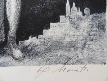Lucien Philippe MORETTI - Un sac de billes, Lithographie originale signée 2