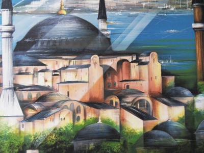 Raymond POULET - Istanbul - Sainte Sophie, Lithographie originale signée 2