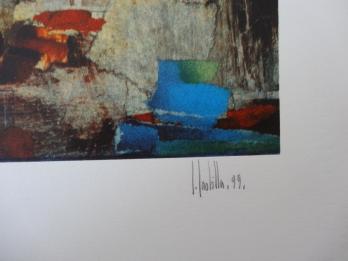 Juan CASTILLA (1936-) - La contemplative, Lithographie originale signée 2