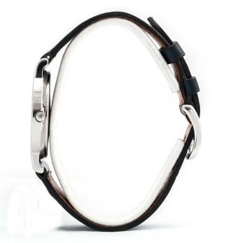 HERMÈS - Montre clou Acier, bracelet cuir 2