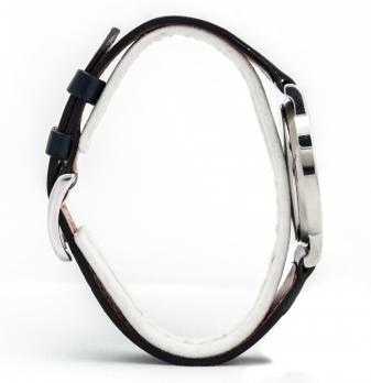 HERMÈS - Montre clou Acier, bracelet cuir 2