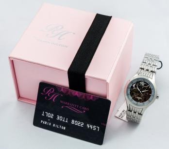 Paris HILTON - Montre de dame squelette acier 2