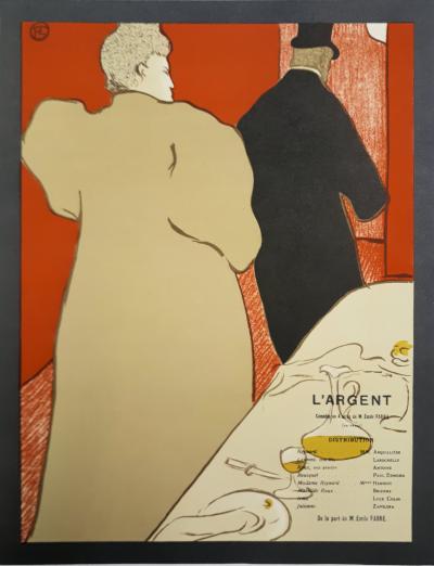 Henri de TOULOUSE LAUTREC (d’après) - L’argent, 1946 - Lithographie signée 2