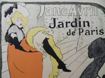 Henri de TOULOUSE LAUTREC - Jane Avril, Lithographie Signée 1946 2