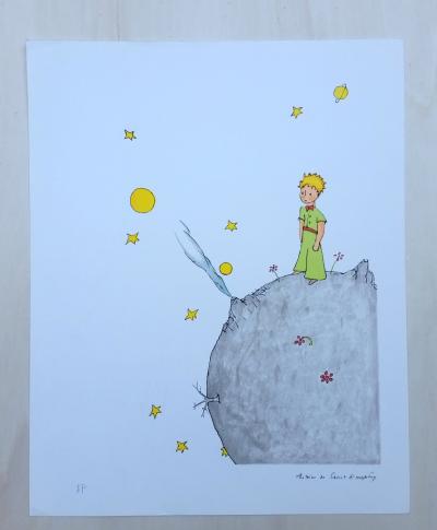 Antoine de Saint-Exupery (d’après) Le petit Prince sa rose et son Volcan 2