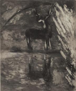 Marc CHAGALL (1887-1958) - Le cerf se voyant dans l’eau, 1952, Gravure originale 2