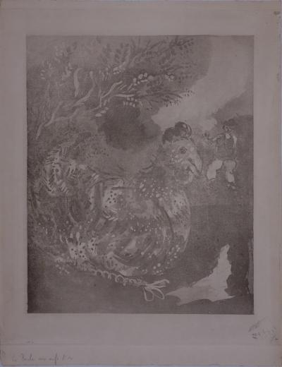 Marc CHAGALL - La poule aux oeufs d’or, 1952, Gravure originale 2