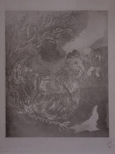 Marc CHAGALL - La poule aux oeufs d’or, 1952, Gravure originale 2